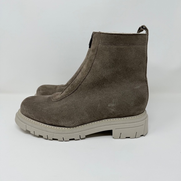 La Canadienne Delta Shearling Lined Suede Bootie Sz 10 - Picture 5 of 15